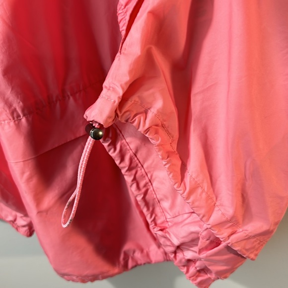 J Crew packable anorak with front packet & hood size medium in gorgeous pink. - Picture 7 of 9